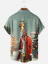 Men's Christmas Funny Graphic Short Sleeve Hawaiian Shirt
